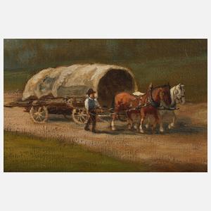 N. v. Santho, Paar Landschaftsgemälde