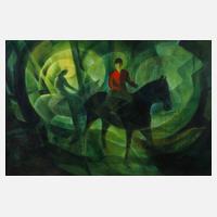 Schätzler, Reiter in mystischer Waldlandschaft111