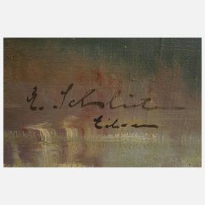 Adolf Schlüter, Sommerliche Eibseeansicht