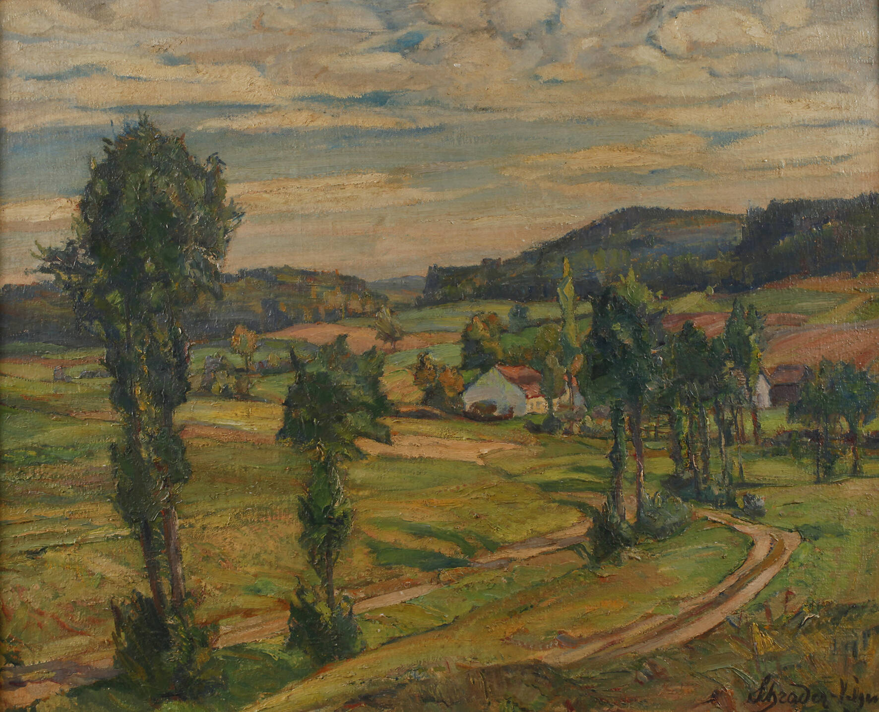 Prof. Carl Hans Schrader-Velgen, "Einödhof in Niederbayern"