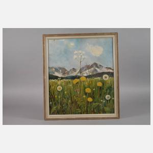 Willy Schüler, "Blumenwiese im Gebirge"