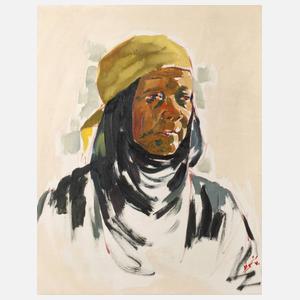 Ismail Shammout, Frau in palästinensischer Tracht