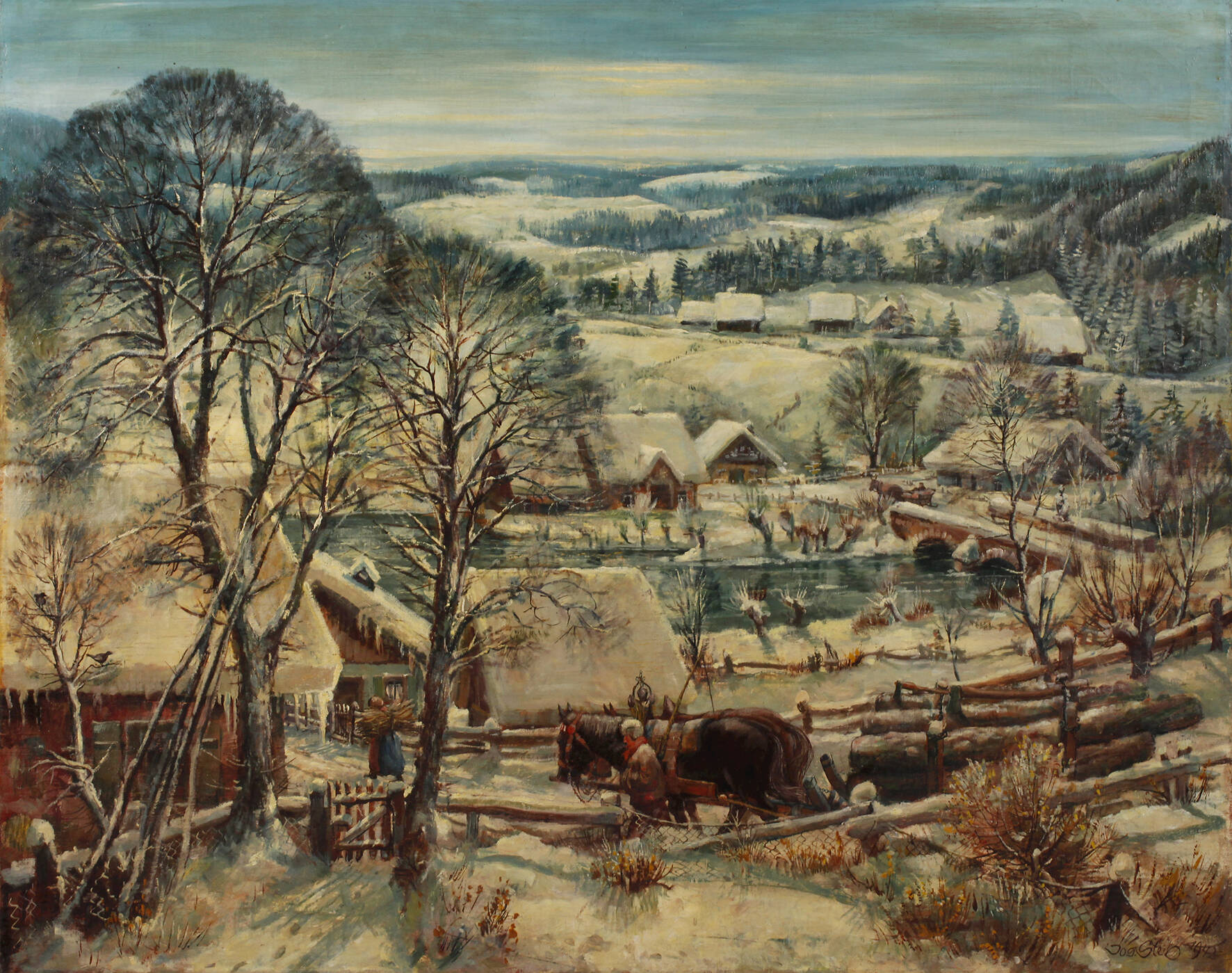 Josef Steib, "Winter in Guggenbach"