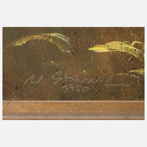 W. Strunz, Balzende Auerhähne