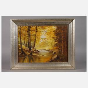 O. Trier, Herbstlicher Bachlauf