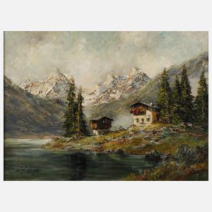 Wolfgang Heinz Unger, "Ulmensee am Fernpaß"