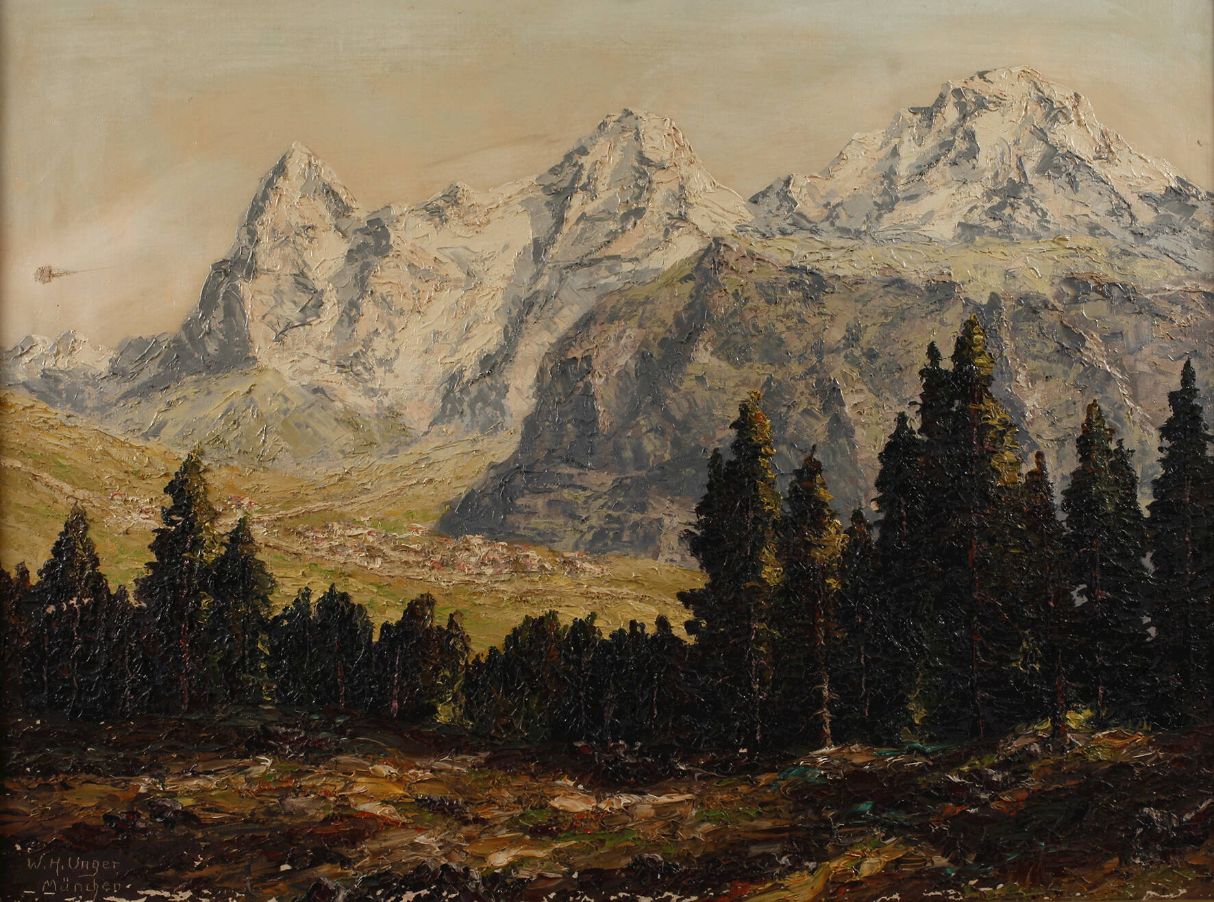 Wolfgang Heinz Unger, Hochgebirgslandschaft