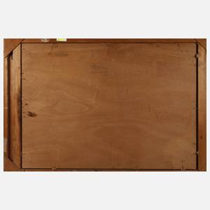 R. Waller, Waldlandschaft mit Wanderern