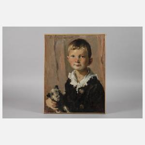 Ernst Reinhard Zimmermann, Junge mit Hund