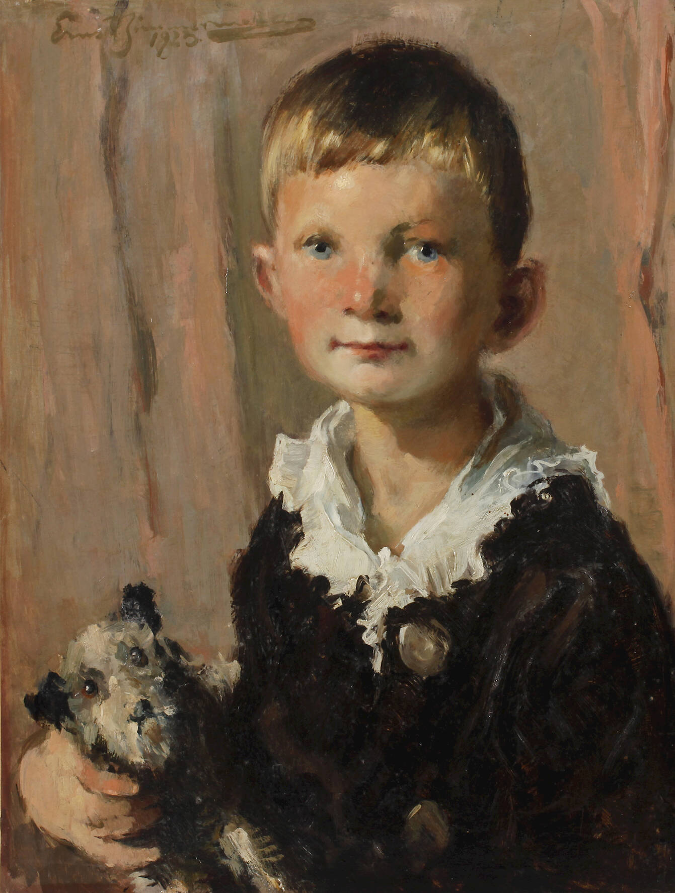 Ernst Reinhard Zimmermann, Junge mit Hund