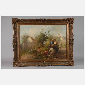 Bei der Gartenarbeit