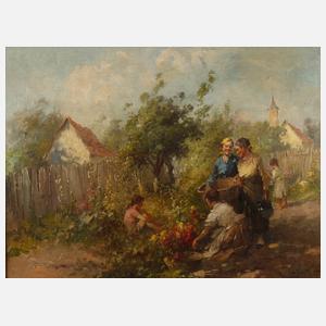 Bei der Gartenarbeit