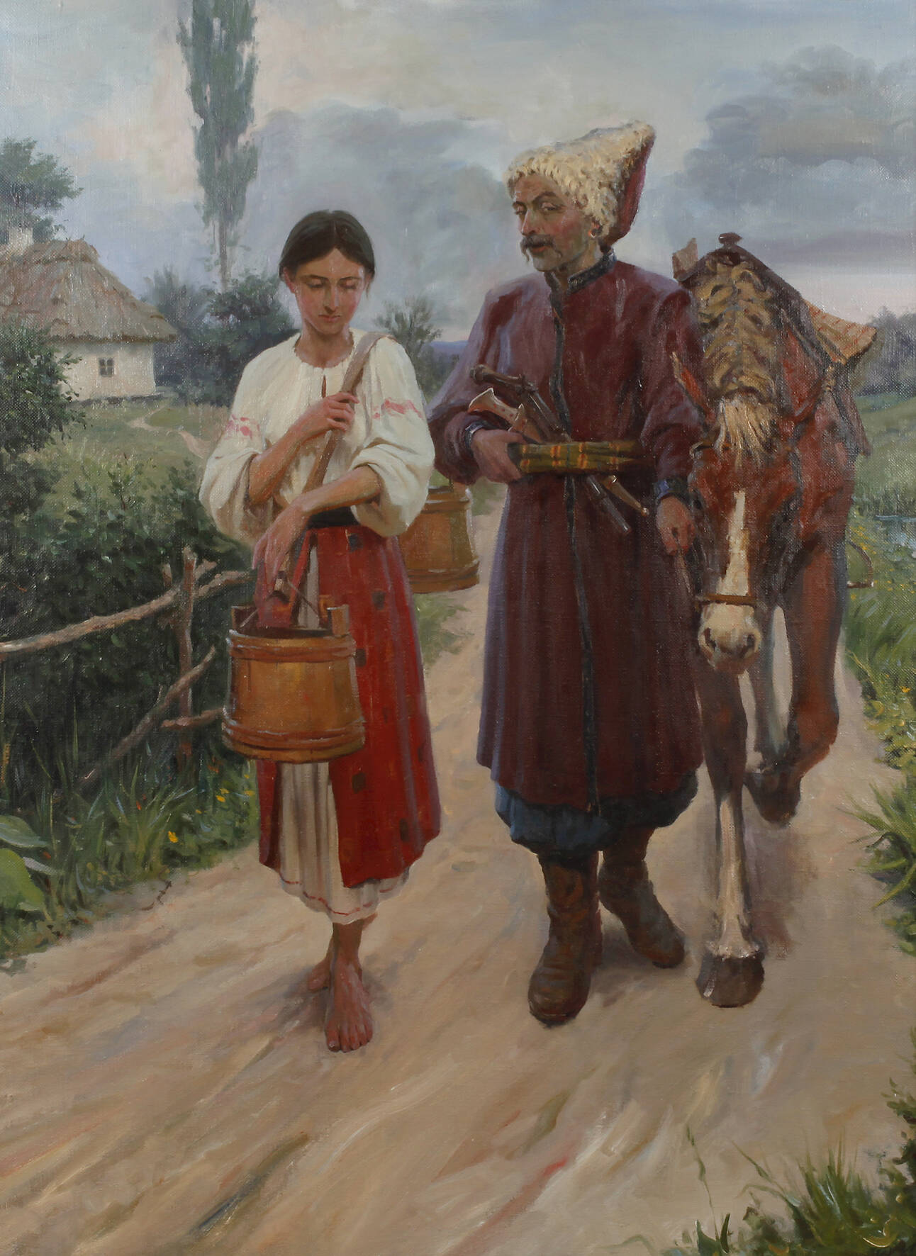 Kaukasische Wasserträgerin