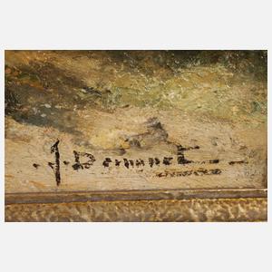 Schäferin mit Herde