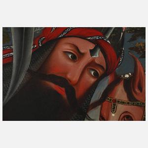 Rostam tötet den Weißen Dämon