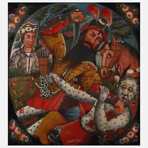 Rostam tötet den Weißen Dämon