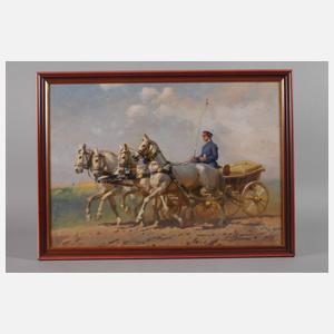 Quadriga in Sommerlandschaft