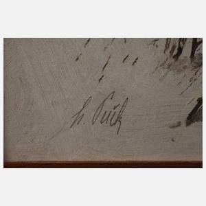 Raben in Winterlandschaft