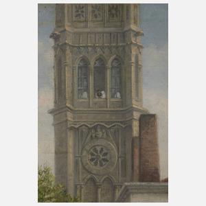 Blick in einem Innenhof