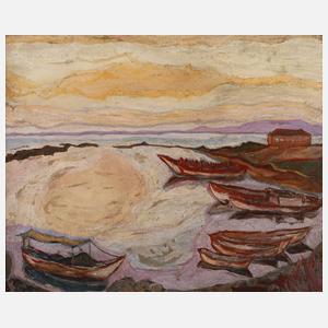 Norwegische Landschaft im Abendlicht