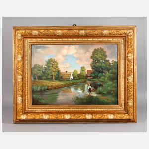 Großer Goldstuckrahmen