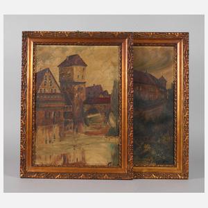 Zwei Jugendstilleisten