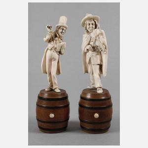 Zwei Elfenbeinschnitzereien