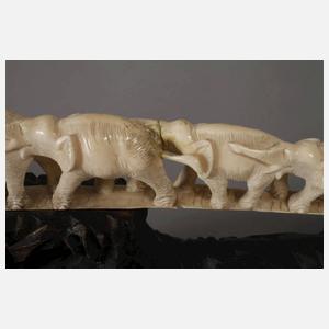 Beschnitzter Stoßzahn