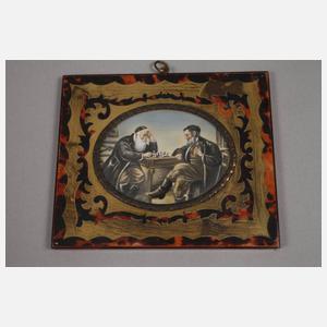 Zwei Elfenbeinminiaturen