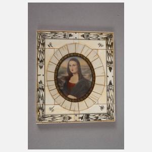 Vier Elfenbeinminiaturen