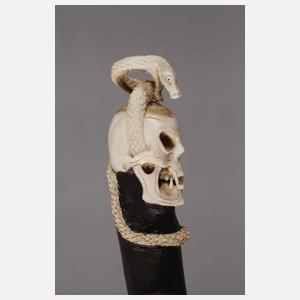 Spazierstock Memento Mori