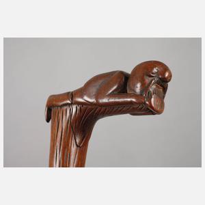 Geschnitzter Spazierstock