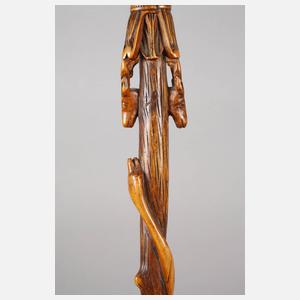 Geschnitzter Spazierstock