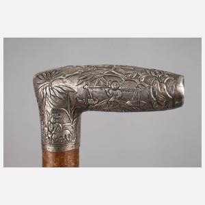 Spazierstock Silber