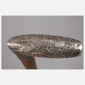 Spazierstock Silber