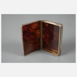 Silberetui mit Schildpattbesatz