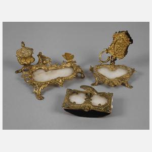 Schreibtischgarnitur im Rokokostil