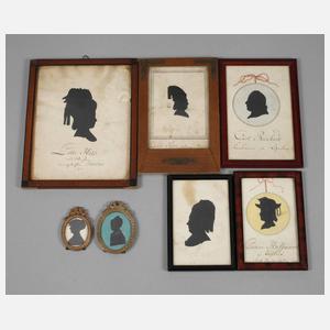 Konvolut Schattenrisse