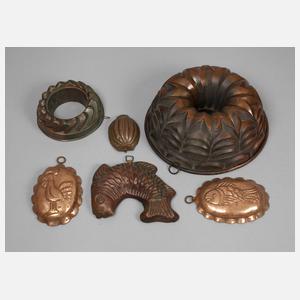 Konvolut Kupferformen