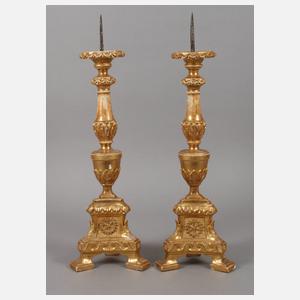 Paar barocke Altarleuchter