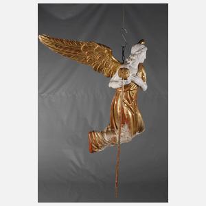 Geschnitzte Engelsplastik