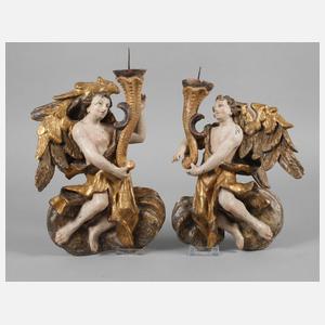 Paar barocke Leuchterengel