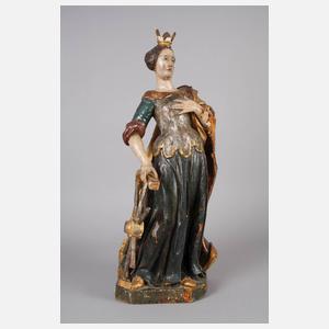 Geschnitzte Heiligenfigur Barock