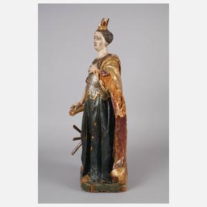 Geschnitzte Heiligenfigur Barock