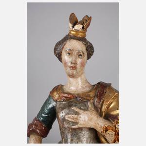 Geschnitzte Heiligenfigur Barock