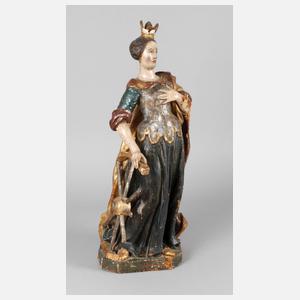 Geschnitzte Heiligenfigur Barock