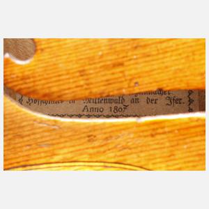 Barockviola Hornsteiner im Etui