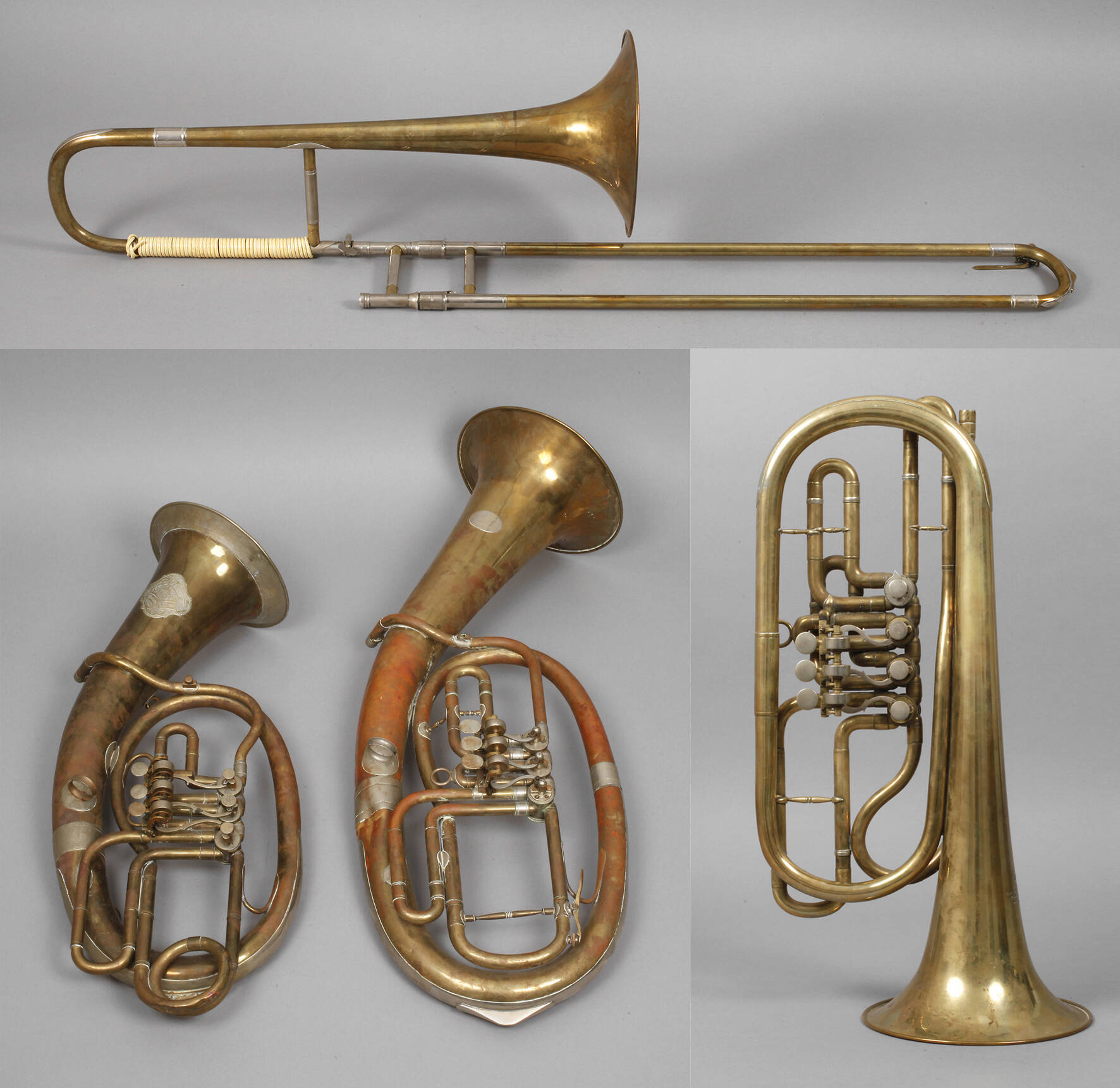 Konvolut Blechblasinstrumente