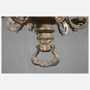 Großer Deckenlüster Bronze