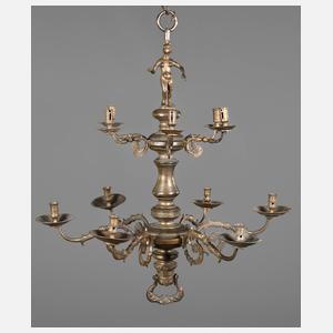 Großer Deckenlüster Bronze